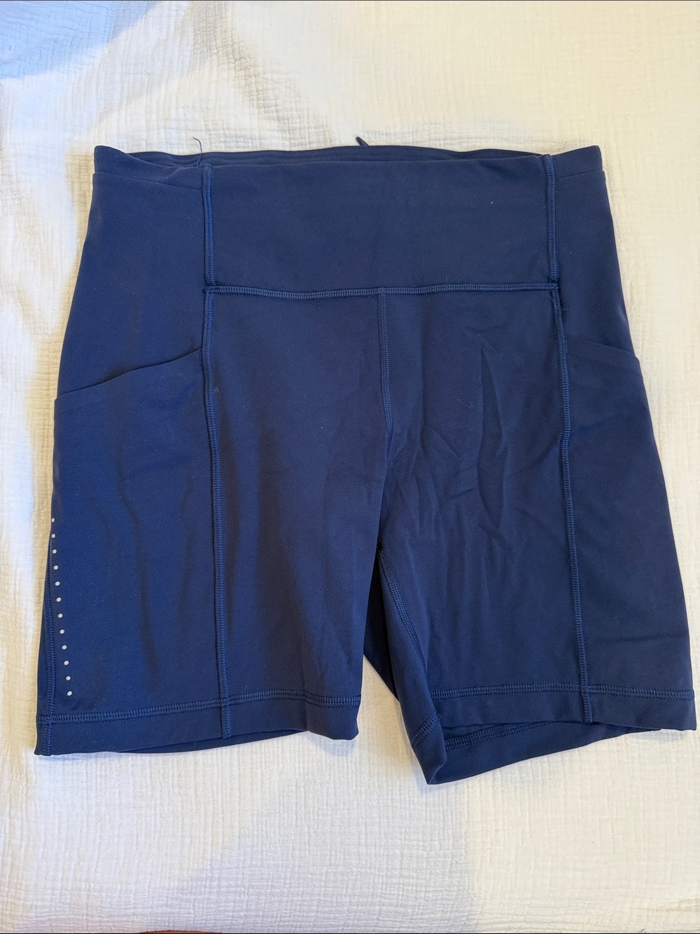 Lululemon Navy Fast and Free Shorts